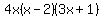 4x%28x-2%29%283x%2B1%29