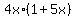 4x%2A%281+%2B+5x%29