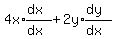 4x%2Aexpr%28%28dx%29%2F%28dx%29%29%2B2y%2Aexpr%28%28dy%29%2F%28dx%29%29