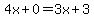 4x%2B0=3x%2B3