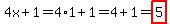 4x%2B1=4%2A1%2B1=4%2B1=highlight%285%29