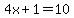 4x%2B1+=+10