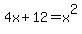 4x%2B12=x%5E2