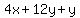 4x%2B12y%2By