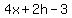 4x%2B2h-3
