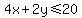 4x%2B2y%3C=20