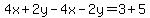 4x%2B2y-4x-2y=3%2B5