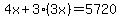 4x%2B3%283x%29+=+5720