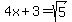 4x%2B3=sqrt%285%29