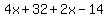 4x%2B32%2B2x-14