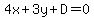 4x%2B3y%2BD=0