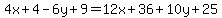 4x%2B4-6y%2B9=12x%2B36%2B10y%2B25