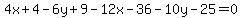 4x%2B4-6y%2B9-12x-36-10y-25=0