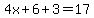 4x%2B6%2B3=17