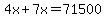 4x%2B7x=71500
