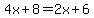 4x%2B8=2x%2B6