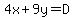 4x%2B9y=D