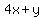 4x%2By