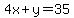 4x%2By=35