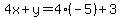 4x%2By=4%2A%28-5%29%2B3