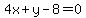 4x%2By-8=0