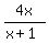 4x%2F%28x%2B1%29