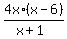 4x%2F%28x%2B1%29%2A%28x-6%29