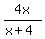 4x%2F%28x+%2B+4%29