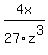 4x%2F27z%5E3