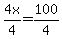4x%2F4+=+100%2F4