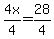 4x%2F4+=+28%2F4