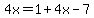 4x=1%2B4x-7