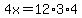 4x=12%2A3%2A4