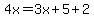 4x=3x%2B5%2B2