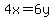 4x=6y