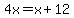 4x=x%2B12