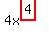 4x%5E%28highlight%284%29%29