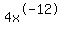 4x%5E-12