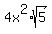 4x%5E2%2Asqrt%285%29