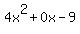 4x%5E2%2B0x-9