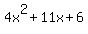 4x%5E2%2B11x%2B6