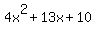 4x%5E2%2B13x%2B10