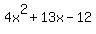 4x%5E2%2B13x-12