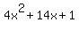4x%5E2%2B14x%2B1