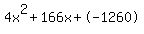 4x%5E2%2B166x%2B-1260