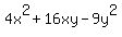 4x%5E2%2B16xy-9y%5E2
