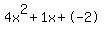 4x%5E2%2B1x%2B-2