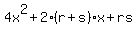 4x%5E2%2B2%28r%2Bs%29x%2Brs