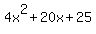 4x%5E2%2B20x%2B25