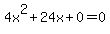 4x%5E2%2B24x%2B0=0